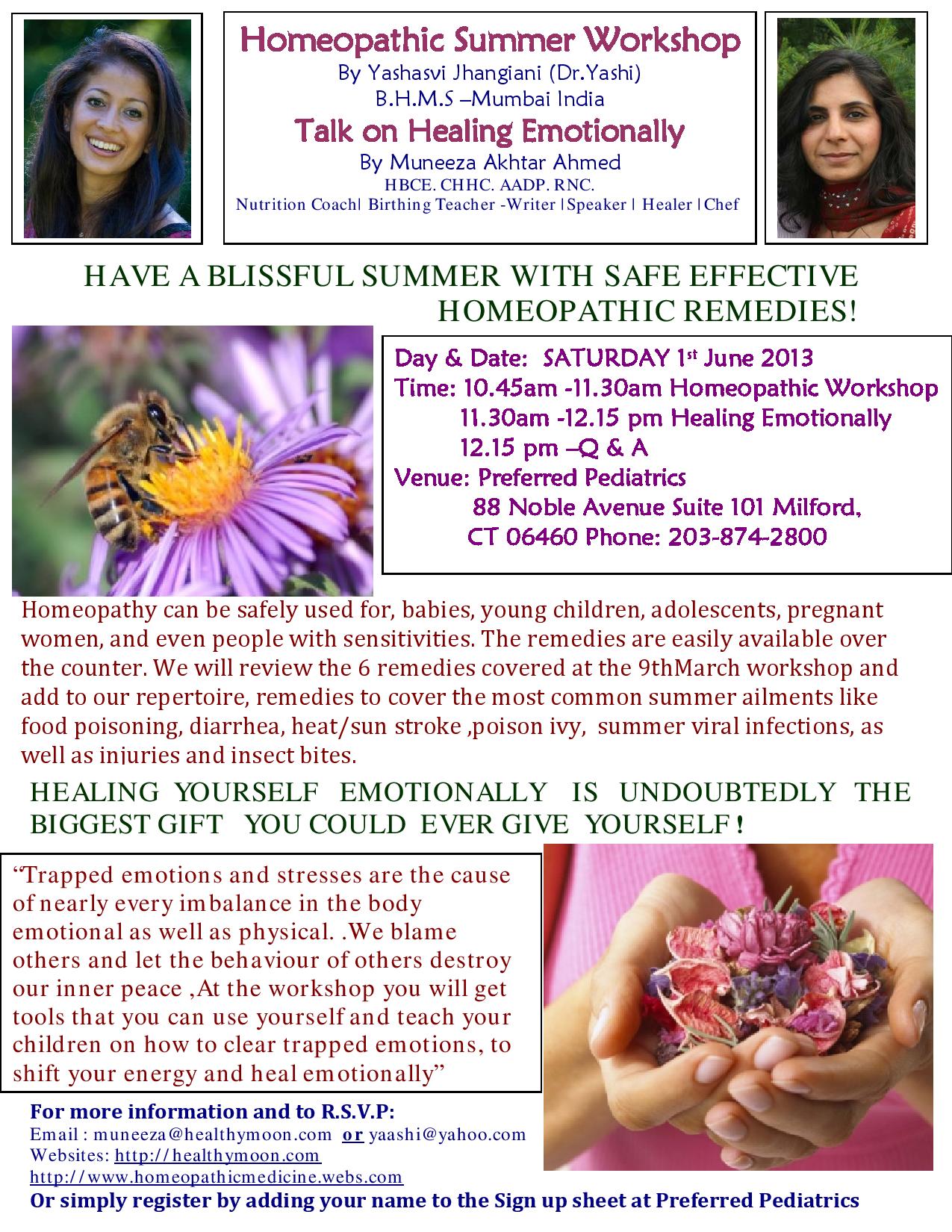 Talk on Healing Emotionally SATURDAY 1st June 2013